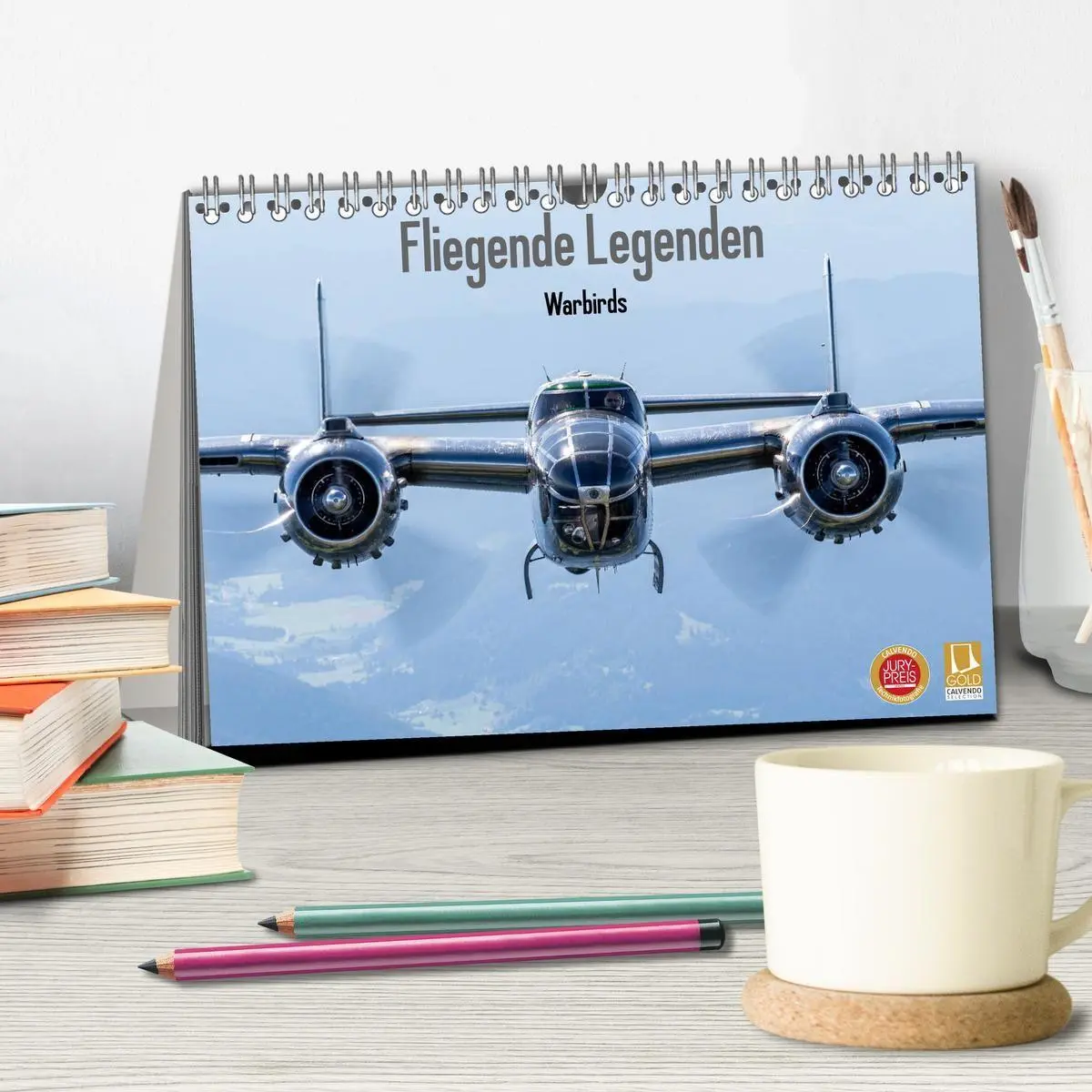 Bild: 9783569584952 | Fliegende Legenden - Warbirds (Tischkalender 2027 DIN A5 quer),...