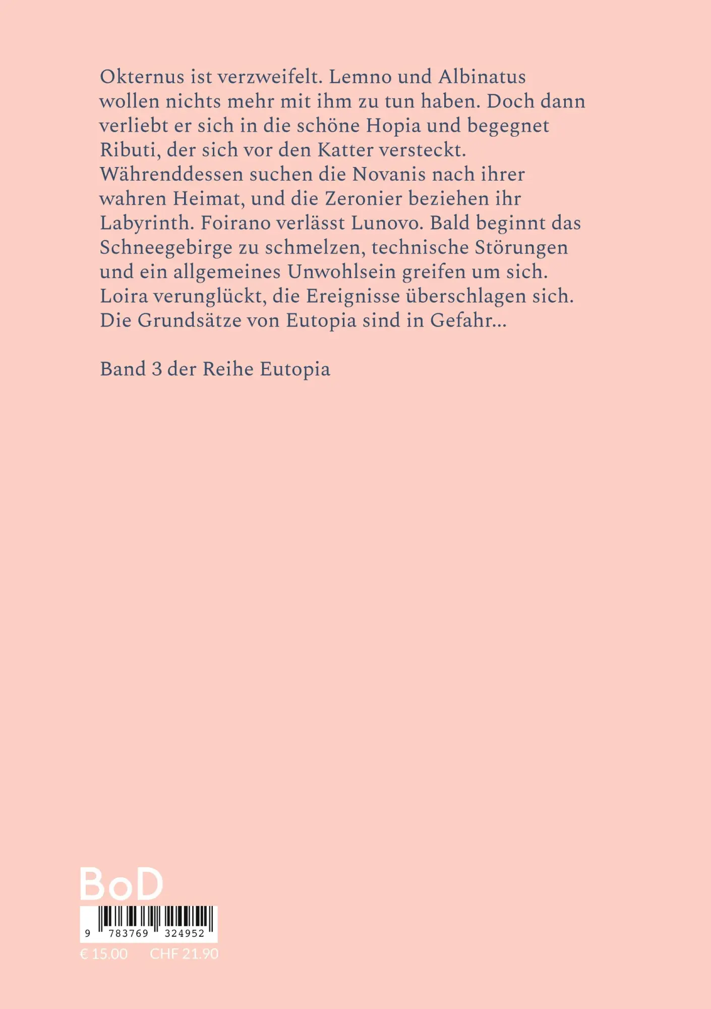 Rückseite: 9783769324952 | Eutopia | Beglückung | Ingrid Manogg | Taschenbuch | 214 S. | Deutsch
