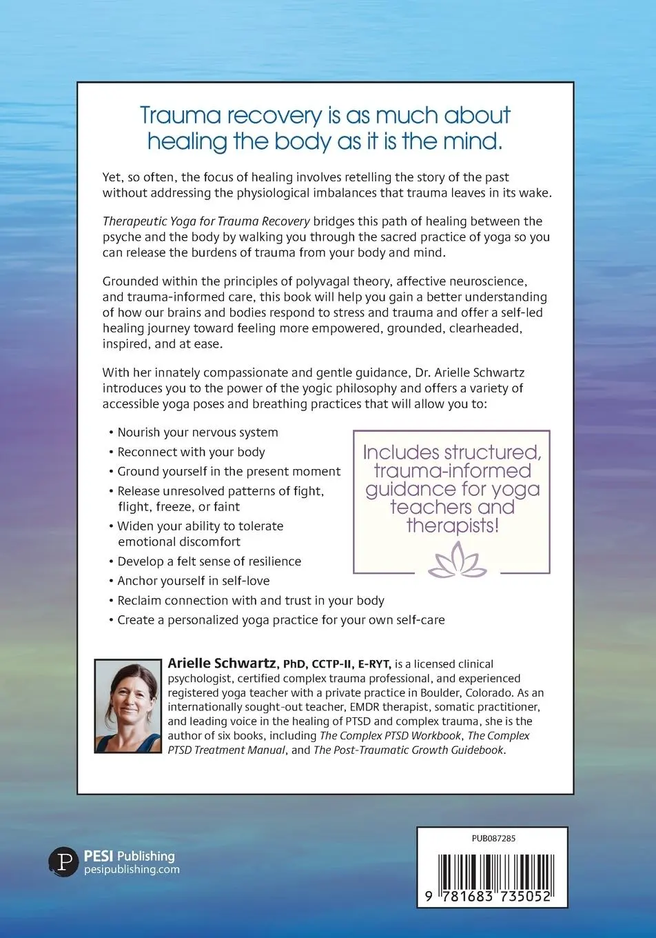 Rückseite: 9781683735052 | Therapeutic Yoga for Trauma Recovery | Arielle Schwartz | Taschenbuch