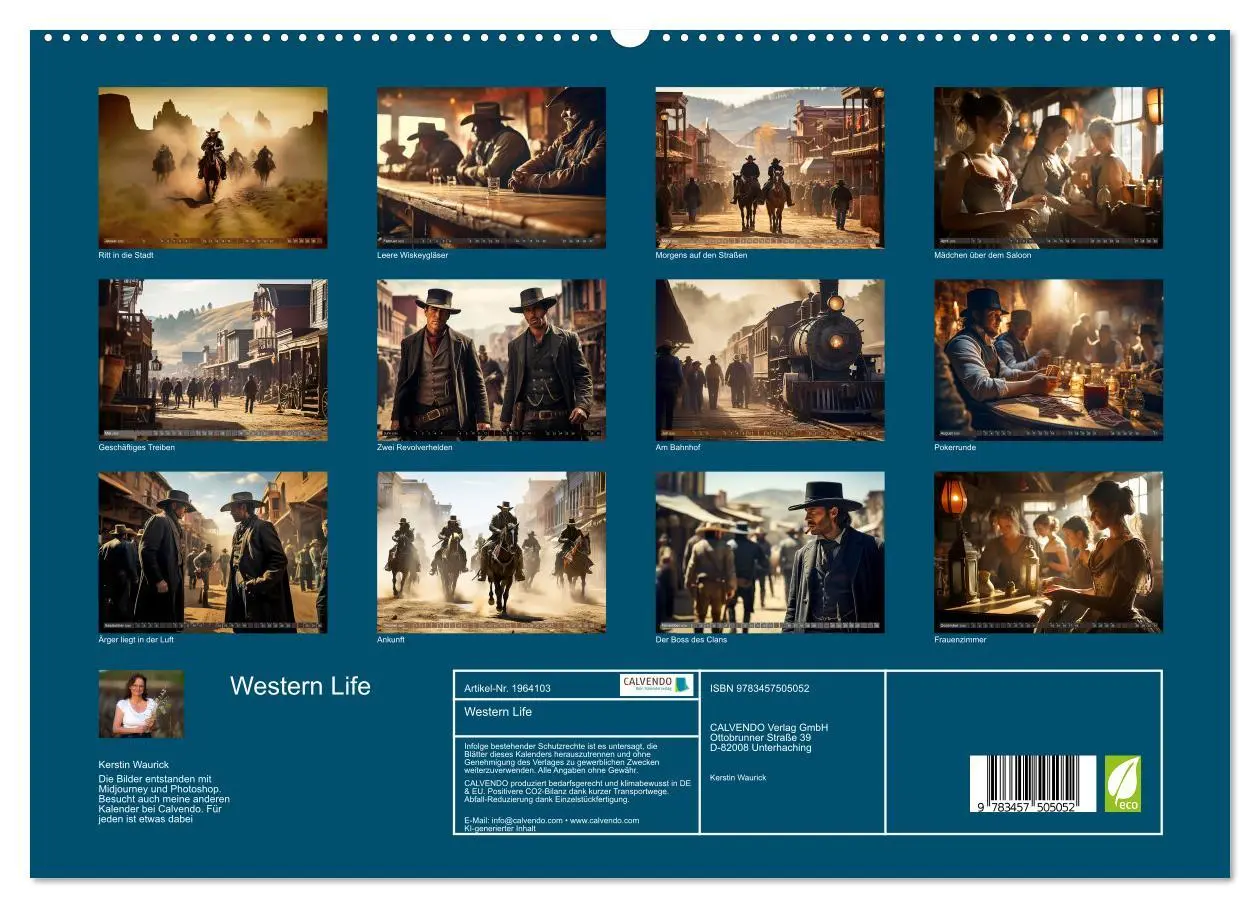 Bild: 9783457505052 | Western Life (hochwertiger Premium Wandkalender 2026 DIN A2 quer),...