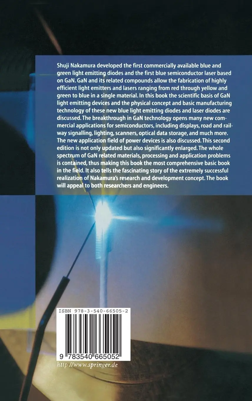 Rückseite: 9783540665052 | The Blue Laser Diode | The Complete Story | Shuji Nakamura (u. a.)
