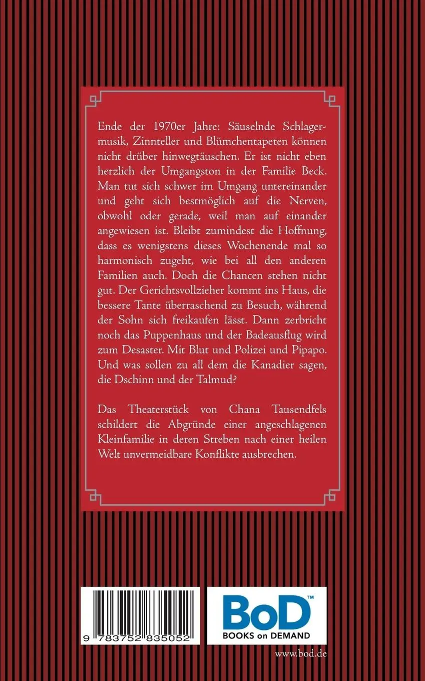 Rückseite: 9783752835052 | Immer am Wochenende | Ein Stück in Stücken | Chana Tausendfels | Buch