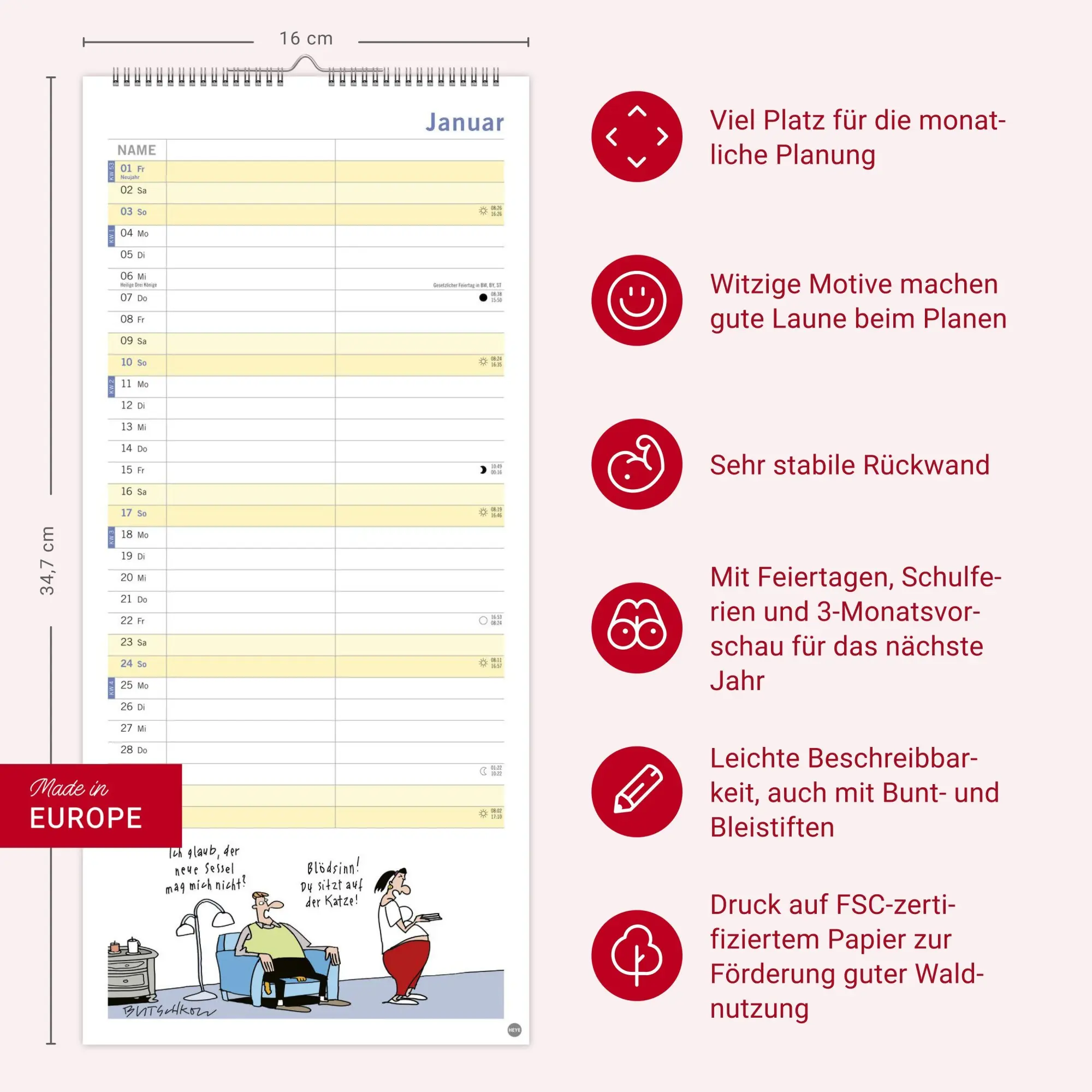 Bild: 9783756415052 | Peter Butschkow: Planer für zwei - Du &amp; ich 2027 | Peter Butschkow