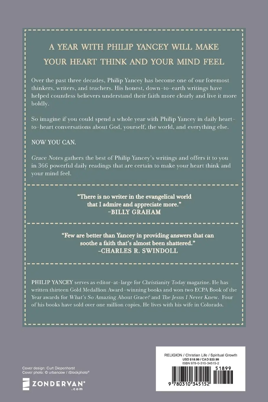 Rückseite: 9780310345152 | The Grace Notes | 366 Daily Inspirations from a Fellow Pilgrim | Buch