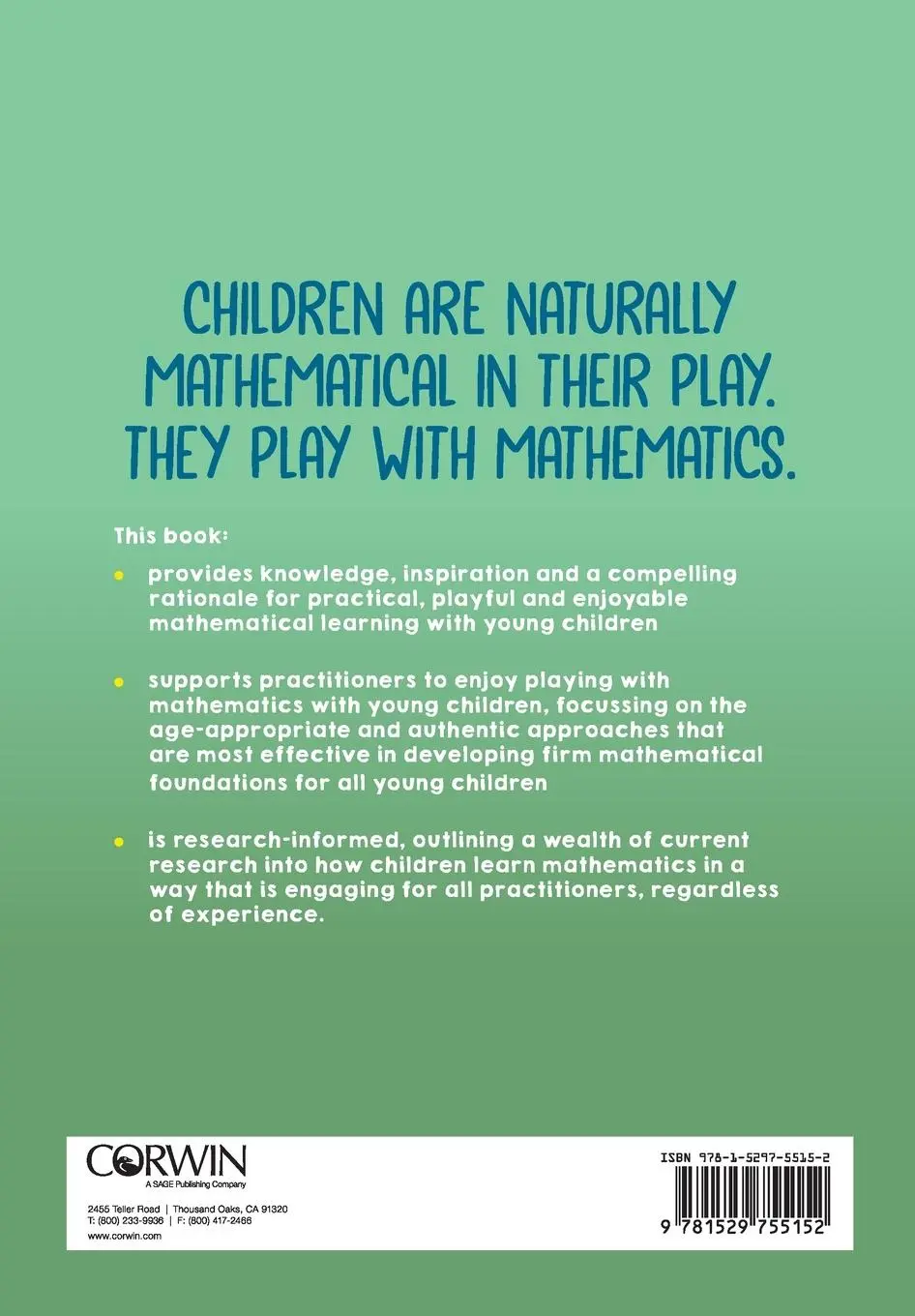 Rückseite: 9781529755152 | Playful Mathematics | For children 3 to 7 | Helen J. Williams | Buch