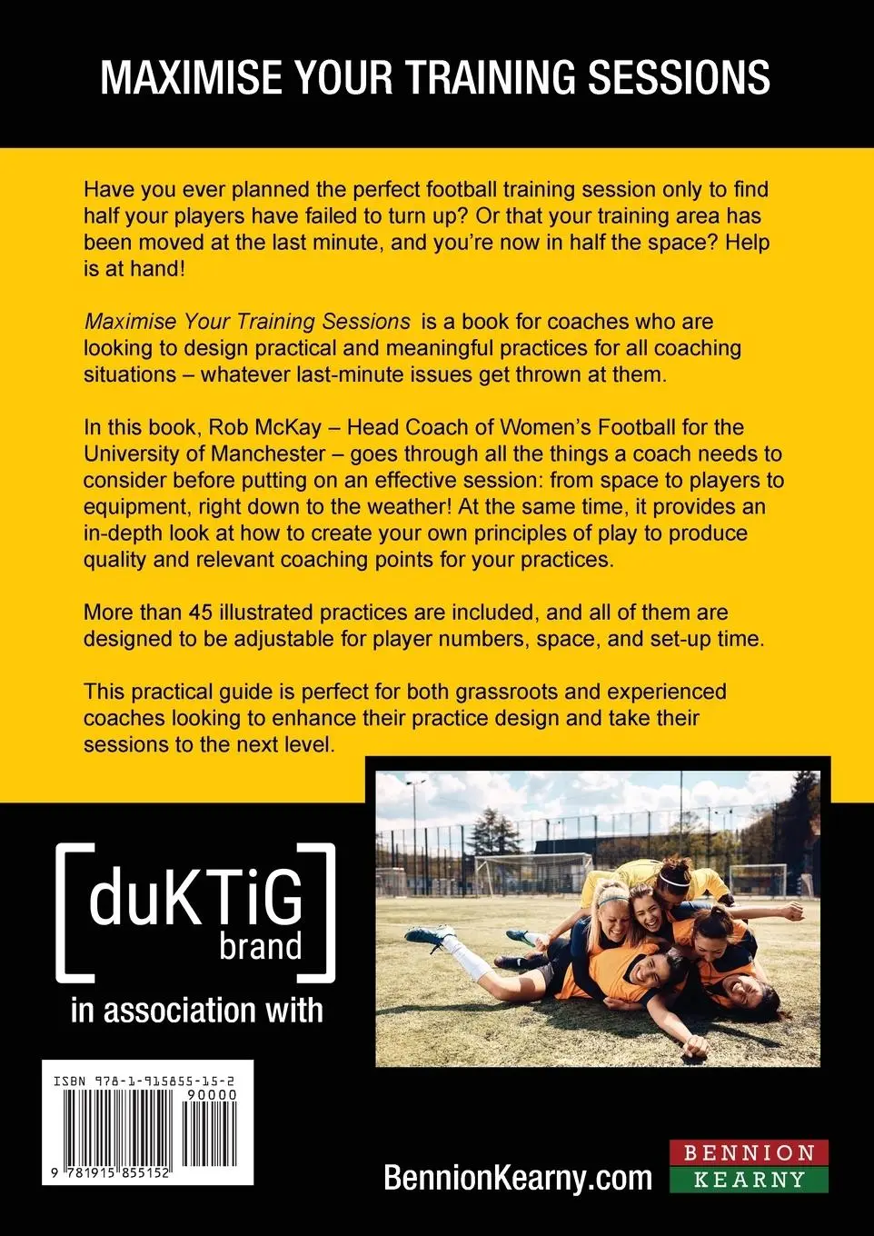 Rückseite: 9781915855152 | Maximise Your Training Sessions | Rob McKay | Taschenbuch | Englisch
