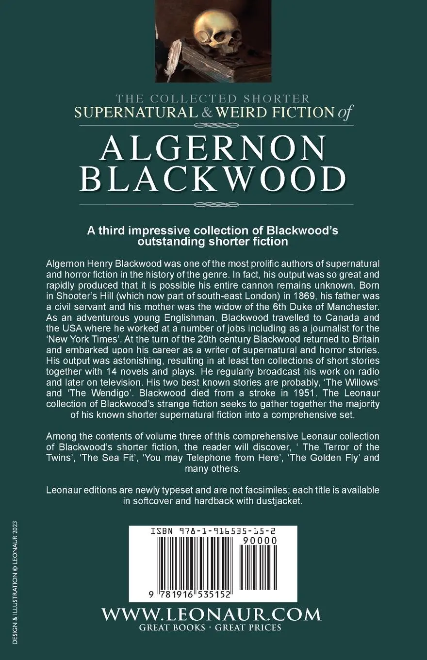 Rückseite: 9781916535152 | The Collected Shorter Supernatural &amp; Weird Fiction of Algernon...