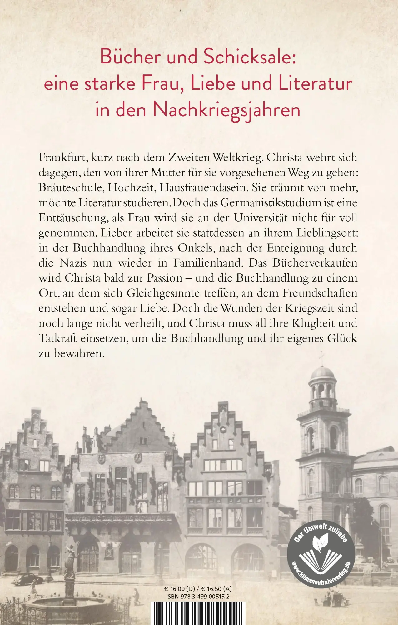 Rückseite: 9783499005152 | Die Buchhändlerin | Roman | Ines Thorn | Taschenbuch | 336 S. | 2021