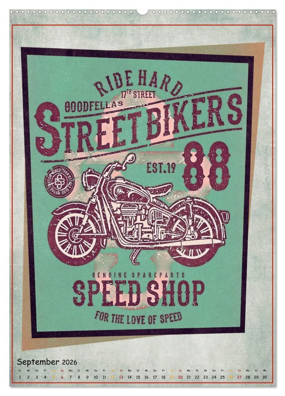 Bild: 9783516375152 | Motorrad Nostalgie (hochwertiger Premium Wandkalender 2026 DIN A2...