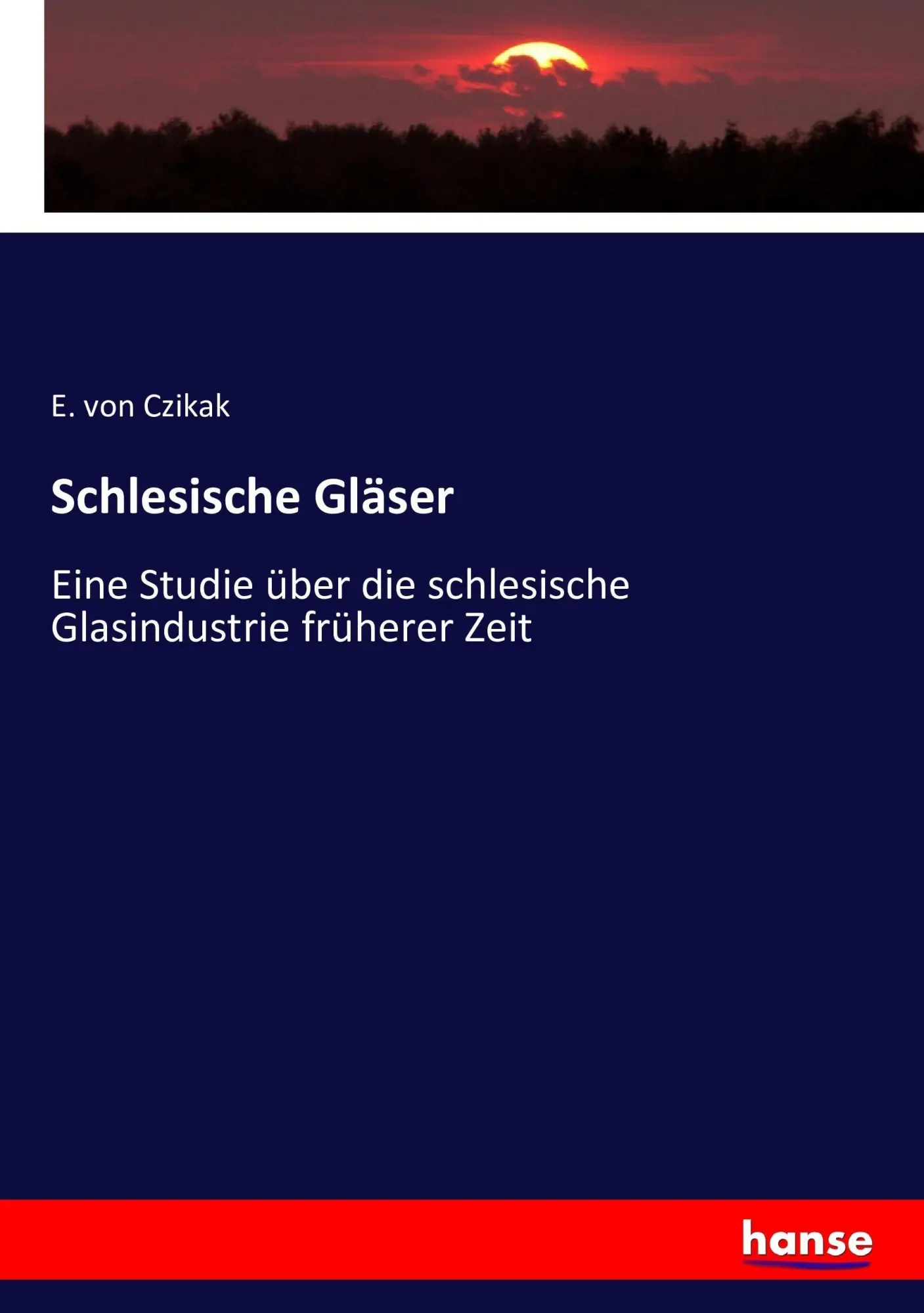 Cover: 9783743395152 | Schlesische Gläser | E. von Czikak | Taschenbuch | Paperback | 304 S.