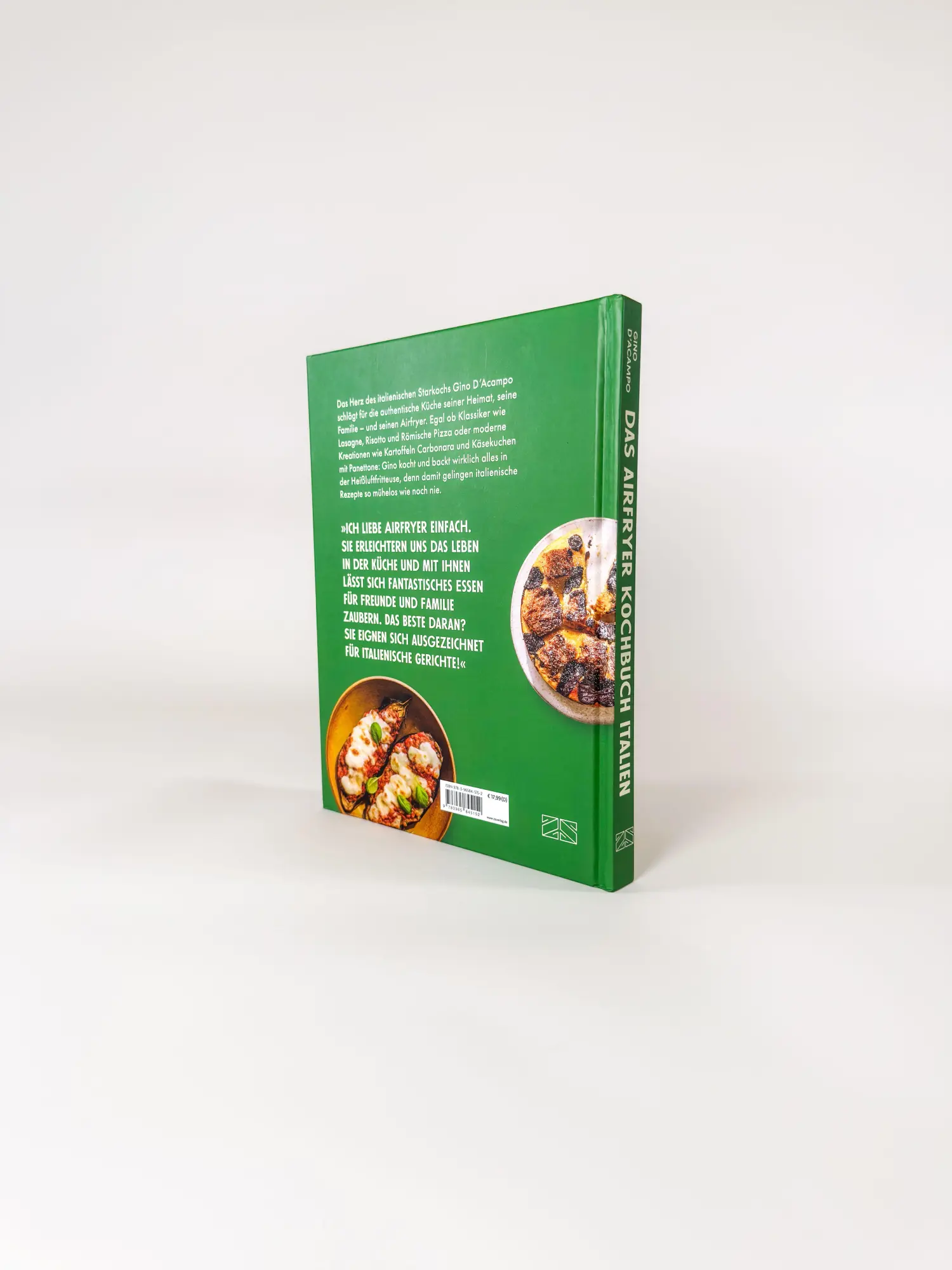 Bild: 9783965845152 | Das Airfryer Kochbuch Italien | Gino D'Acampo | Buch | 208 S. | 2025