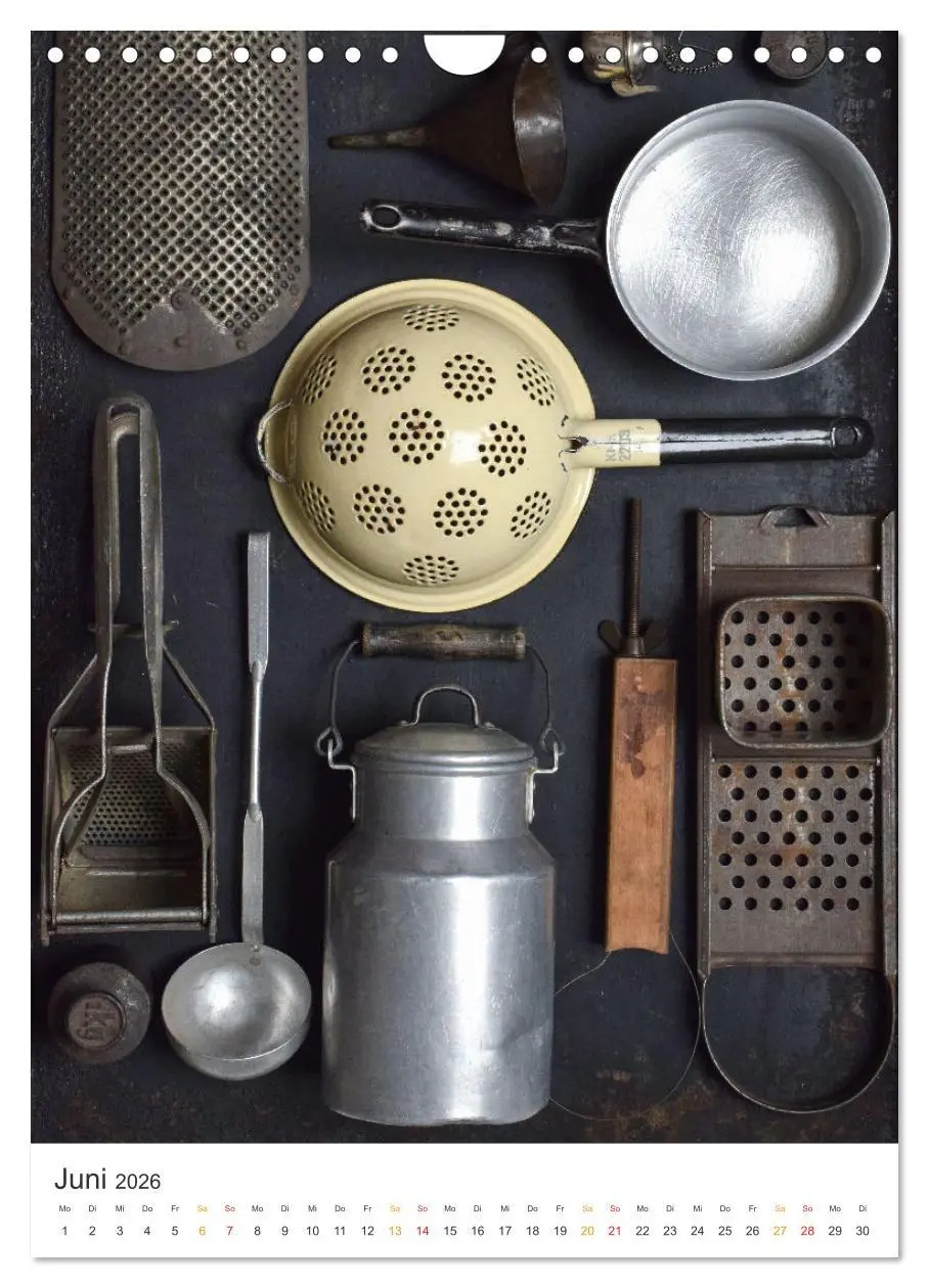 Bild: 9783516365252 | Vintage Küchenutensilien (Wandkalender 2026 DIN A4 hoch), CALVENDO...