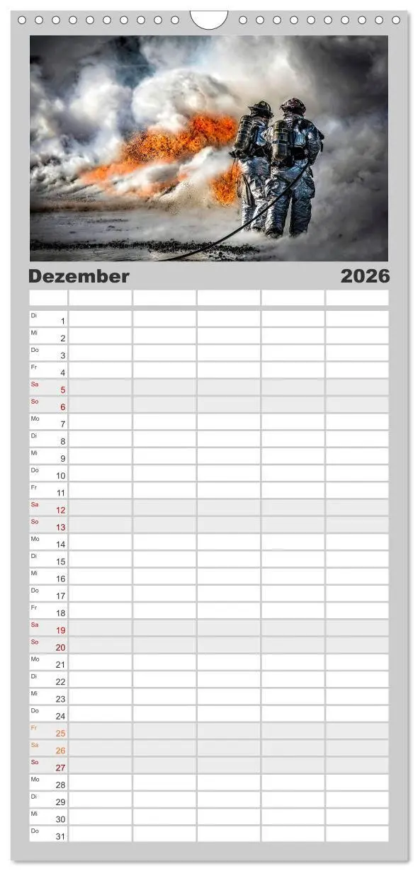 Bild: 9783516505252 | Familienplaner 2026 - Feuerwehr - mein Kalender mit 5 Spalten...
