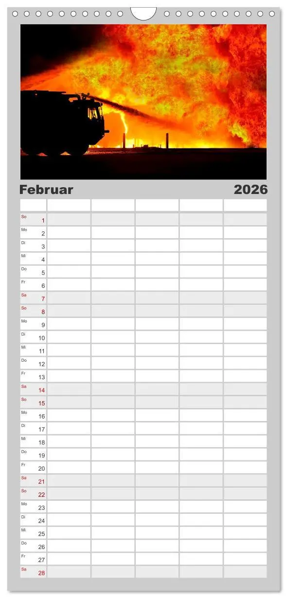 Bild: 9783516505252 | Familienplaner 2026 - Feuerwehr - mein Kalender mit 5 Spalten...