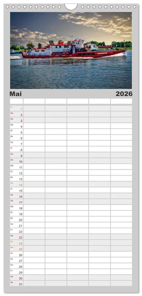 Bild: 9783516505252 | Familienplaner 2026 - Feuerwehr - mein Kalender mit 5 Spalten...