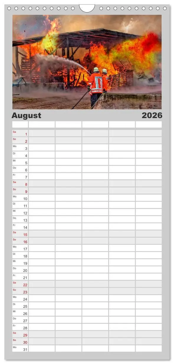 Bild: 9783516505252 | Familienplaner 2026 - Feuerwehr - mein Kalender mit 5 Spalten...