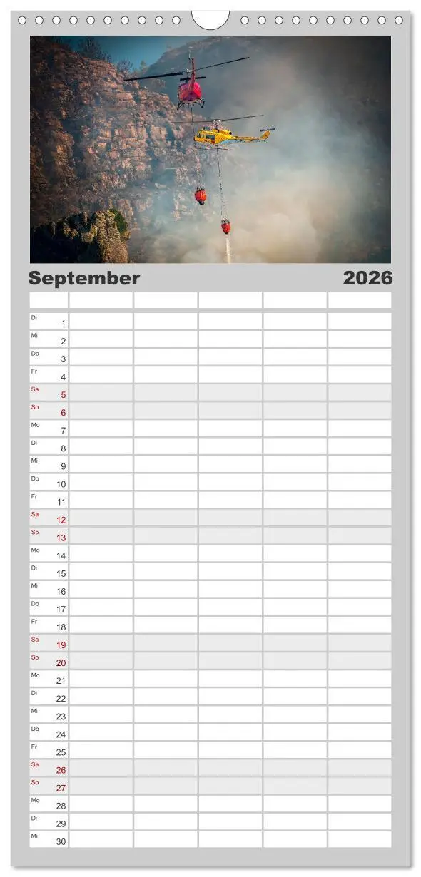 Bild: 9783516505252 | Familienplaner 2026 - Feuerwehr - mein Kalender mit 5 Spalten...