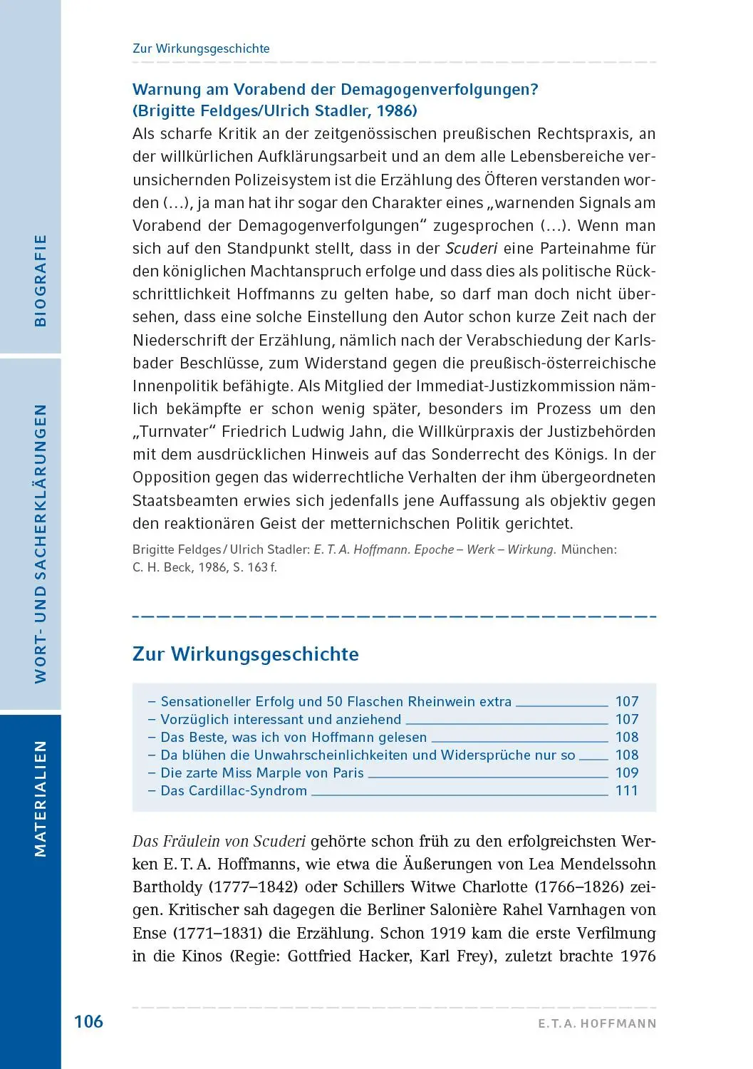 Bild: 9783872915252 | Das Fräulein von Scuderi | E. T. A. Hoffmann | Taschenbuch | 112 S.
