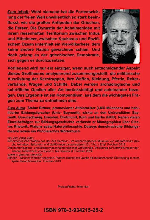 Autor: 9783934215252 | Handbuch persische Armee der Achaimeniden 560 - 330 BC | Bittner