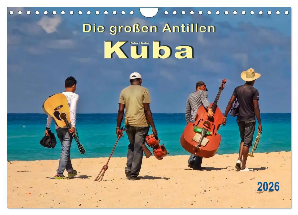 Cover: 9783457955352 | Die großen Antillen - Kuba (Wandkalender 2026 DIN A4 quer),...