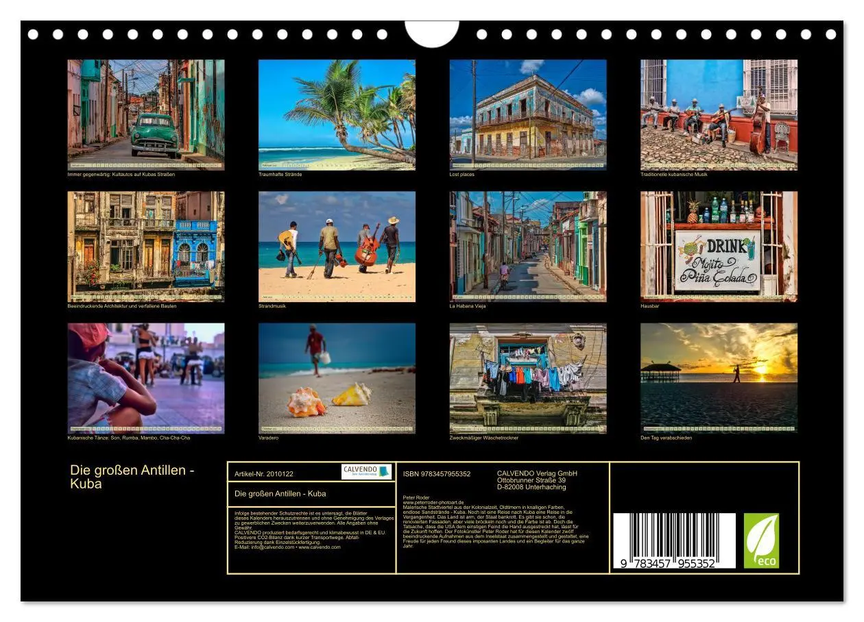 Bild: 9783457955352 | Die großen Antillen - Kuba (Wandkalender 2026 DIN A4 quer),...