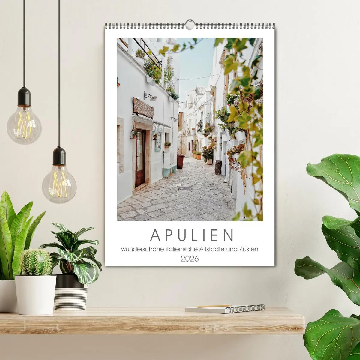 Bild: 9783516355352 | Apulien (Wandkalender 2026 DIN A2 hoch), CALVENDO Monatskalender