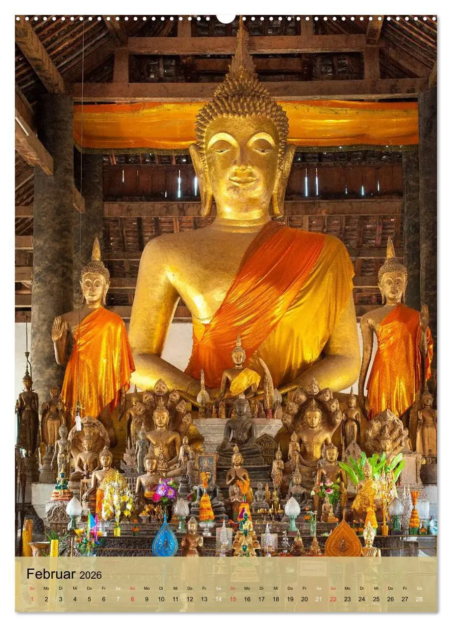 Bild: 9783516425352 | BUDDHA in GOLD (hochwertiger Premium Wandkalender 2026 DIN A2...