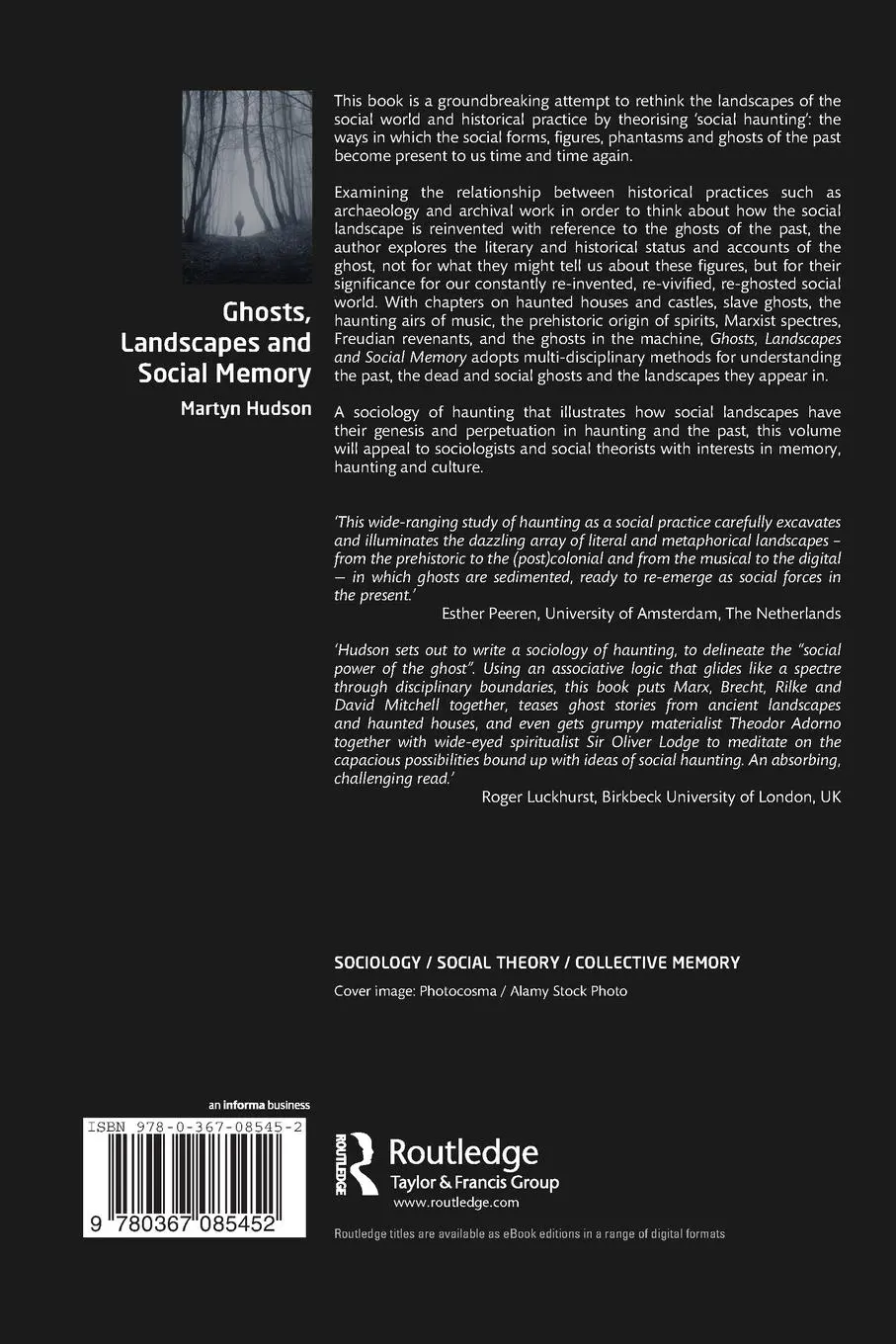 Rückseite: 9780367085452 | Ghosts, Landscapes and Social Memory | Martyn Hudson | Taschenbuch
