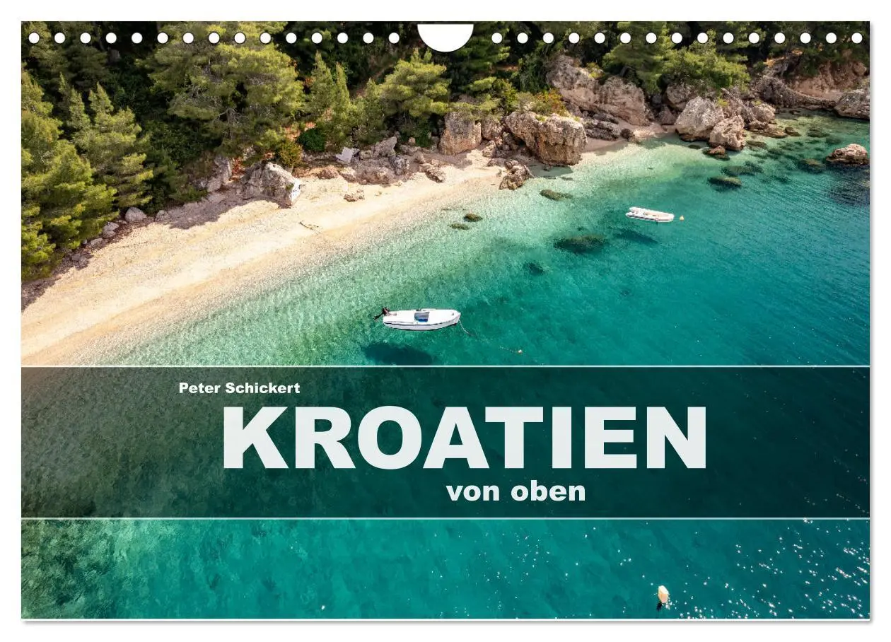 Cover: 9783457325452 | Kroatien von oben (Wandkalender 2026 DIN A4 quer), CALVENDO...
