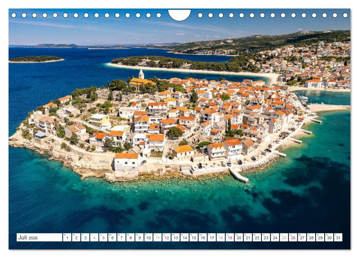 Bild: 9783457325452 | Kroatien von oben (Wandkalender 2026 DIN A4 quer), CALVENDO...
