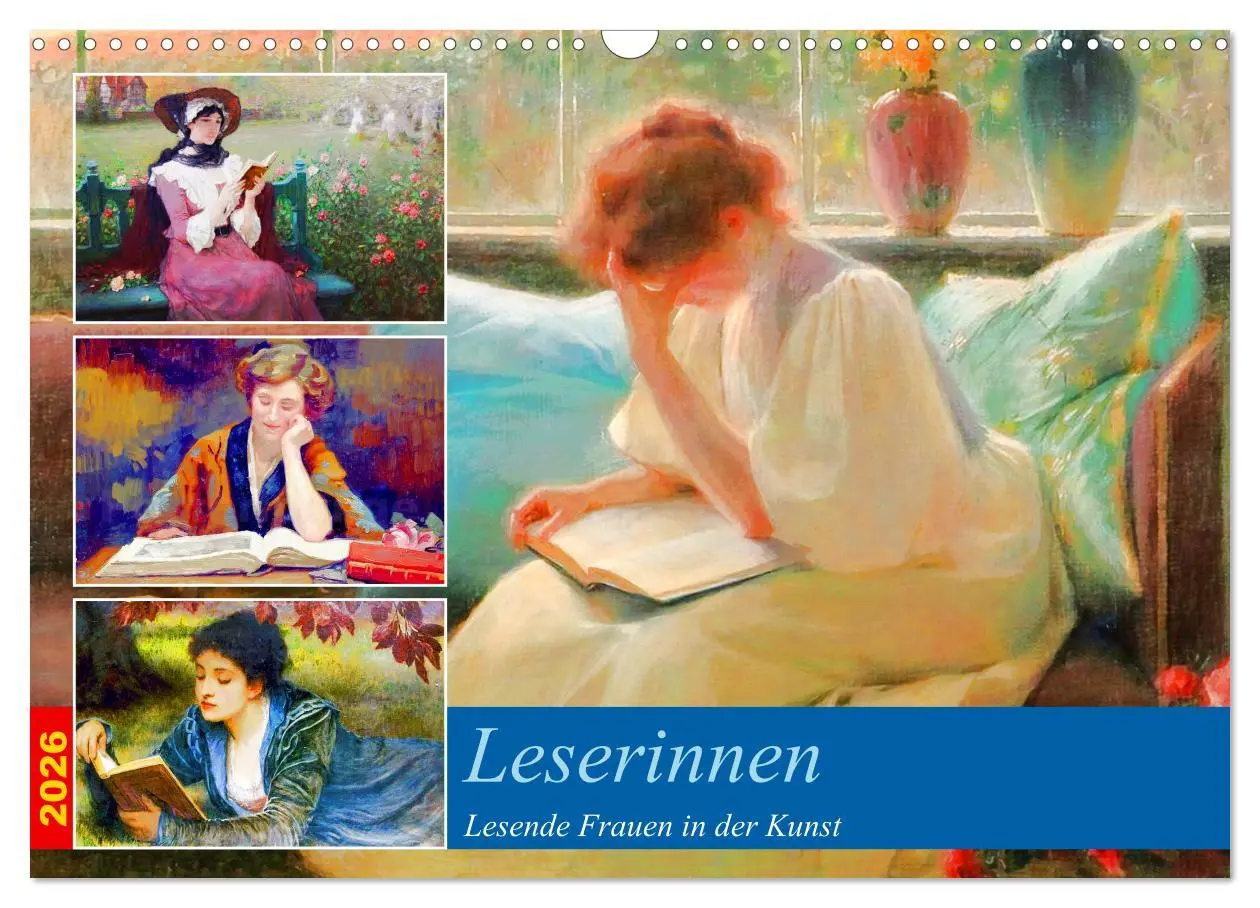 Cover: 9783457495452 | Leserinnen (Wandkalender 2026 DIN A3 quer), CALVENDO Monatskalender