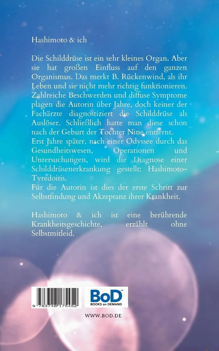 Rückseite: 9783748175452 | Hashimoto &amp; Ich | Mein Leben | B. Rückenwind | Taschenbuch | Paperback
