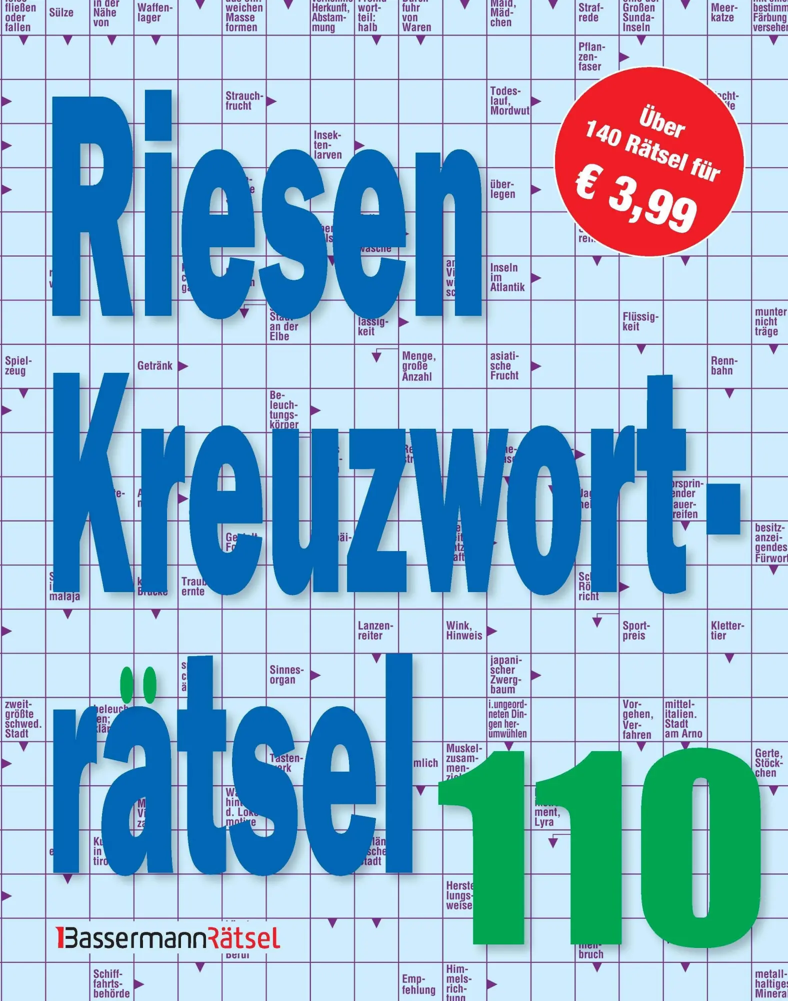 Riesen-Kreuzworträtsel 110 (5 Exemplare à 3,99 EUR)