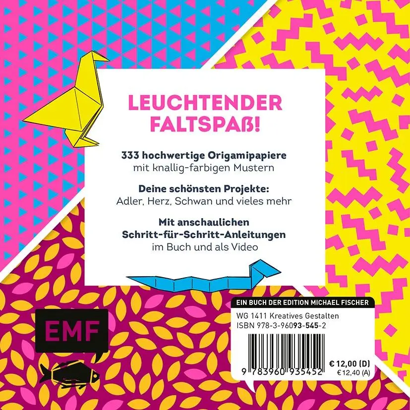 Rückseite: 9783960935452 | 333 Origami - I love Neon! | Taschenbuch | 692 S. | Deutsch | 2019
