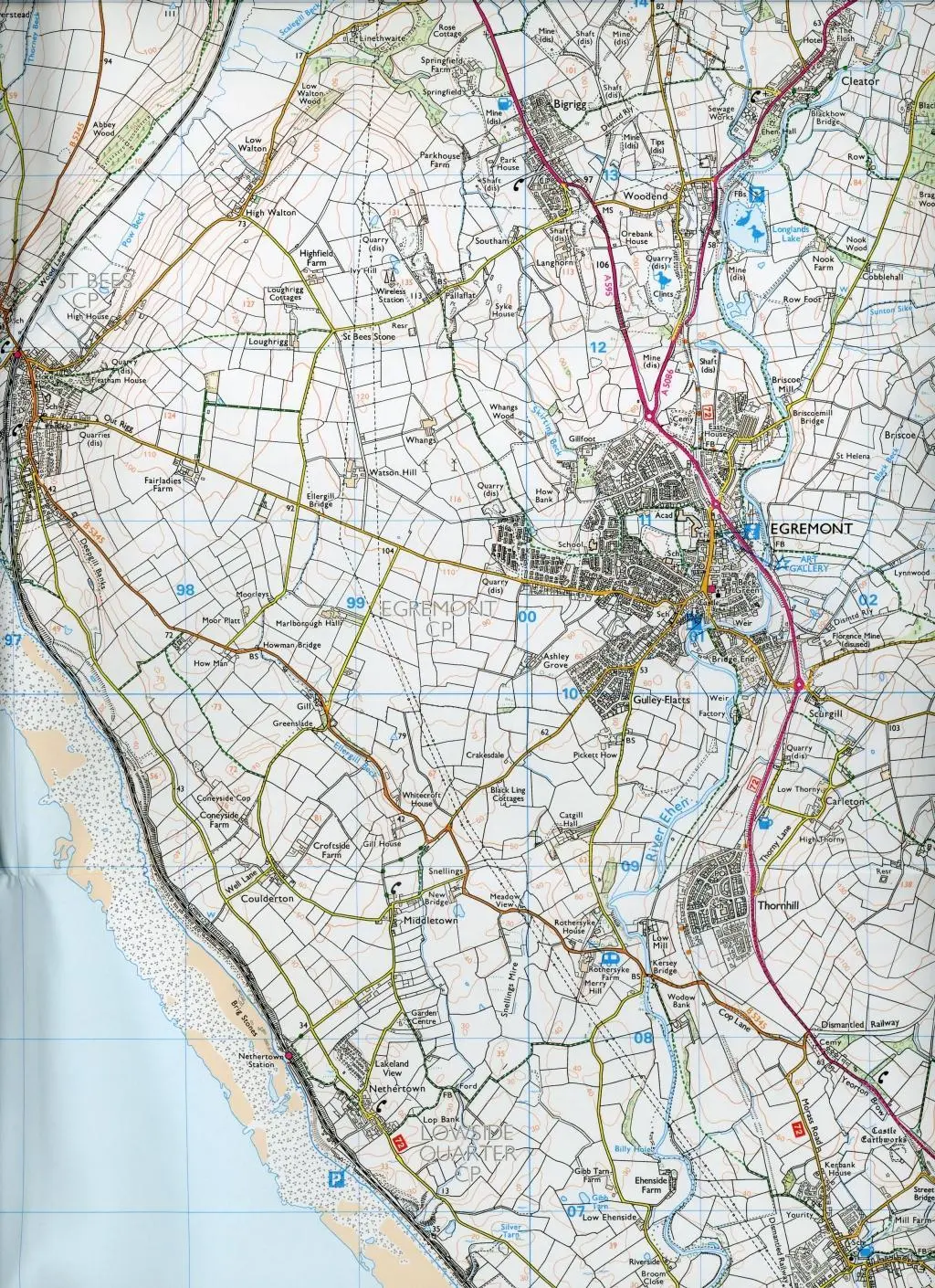Bild: 9780319245552 | Whitehaven and Workington | Ordnance Survey | (Land-)Karte | Englisch