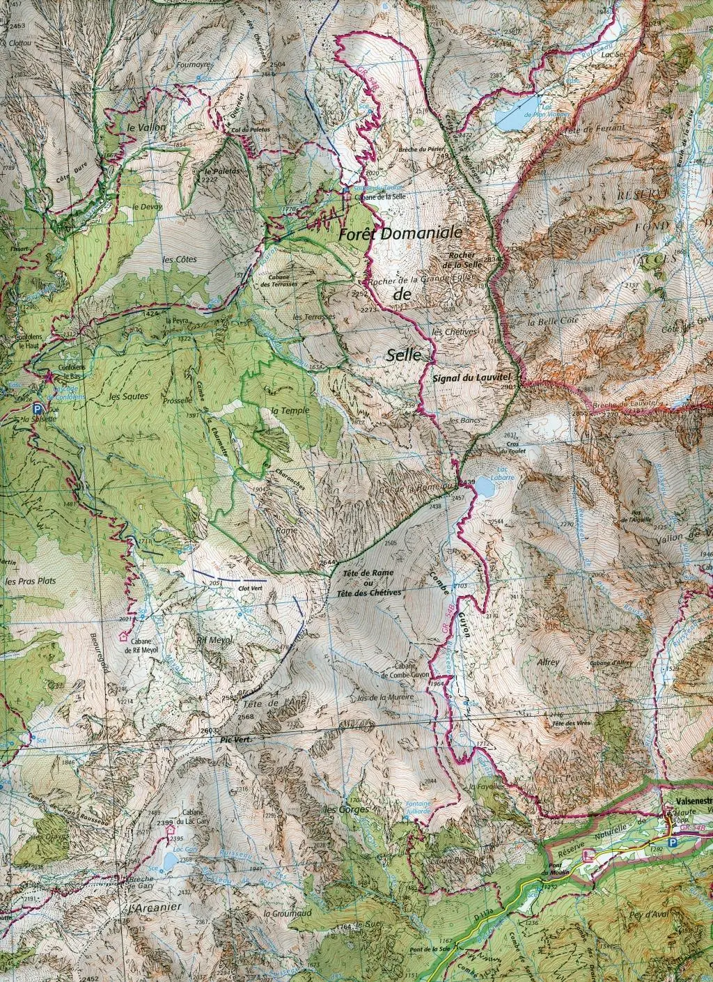 Bild: 9782758545552 | les Deux Alpes. Olan-Muzelle. PN des Ecrins 1:25 000 | (Land-)Karte