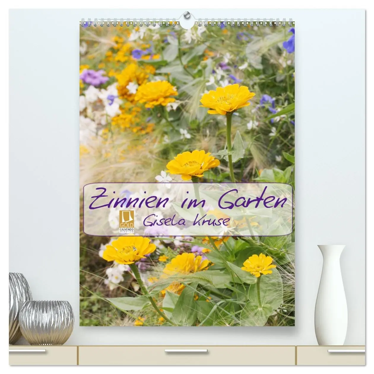 Cover: 9783516405552 | Zinnien im Garten (hochwertiger Premium Wandkalender 2026 DIN A2...