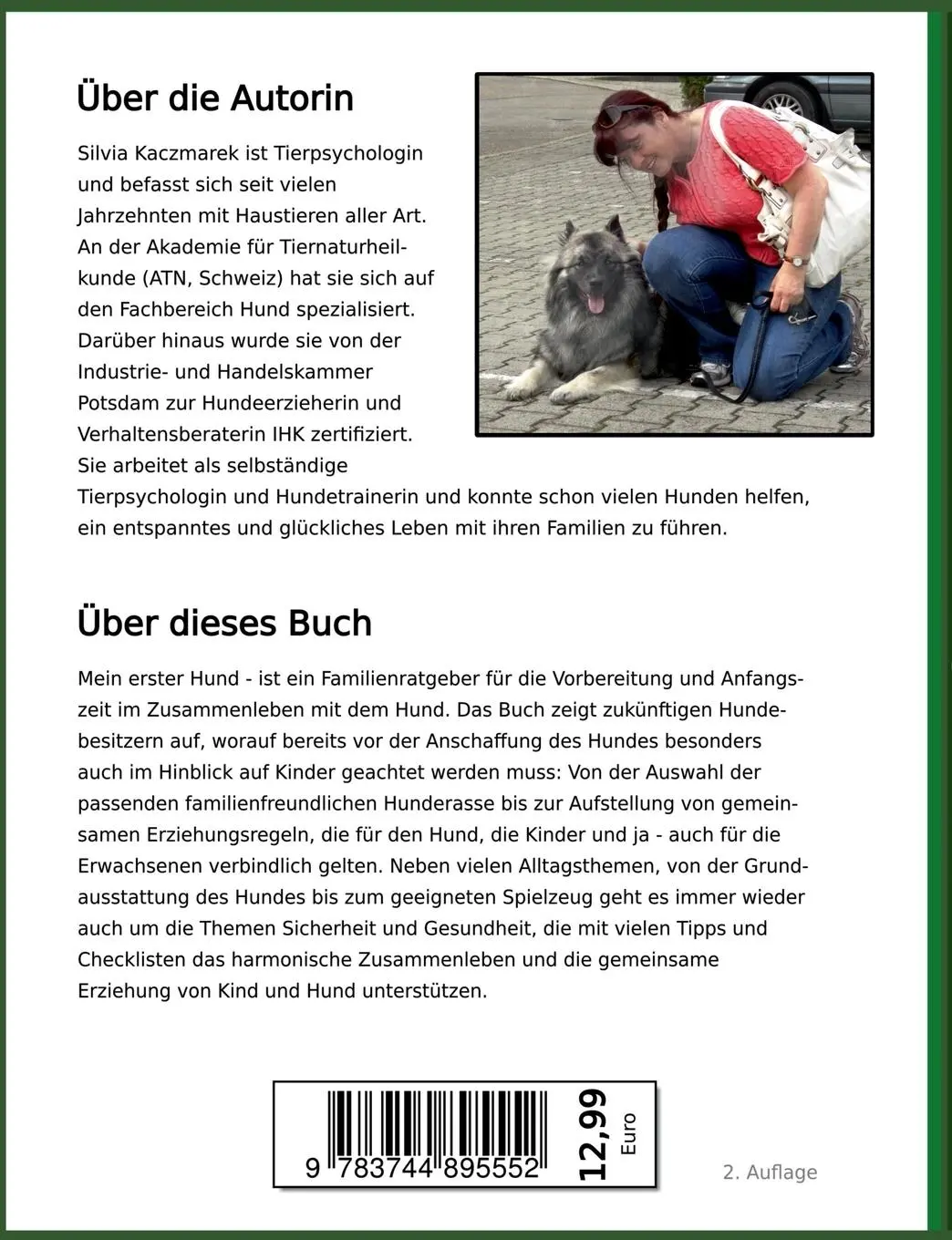 Rückseite: 9783744895552 | Mein erster Hund | Ein Ratgeber für die Vorbereitung und Anfangszeit