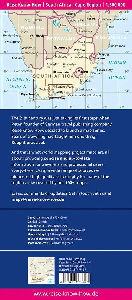 Bild: 9783831775552 | Reise Know-How Landkarte Südafrika Kapregion South Africa, Cape...