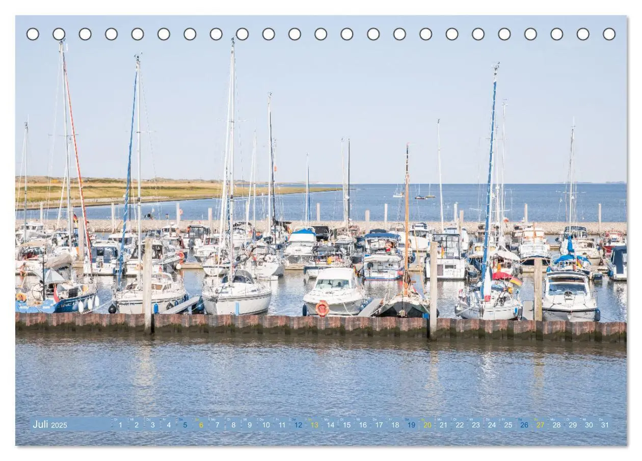Bild: 9783435075652 | Moin Juist (Tischkalender 2025 DIN A5 quer), CALVENDO Monatskalender