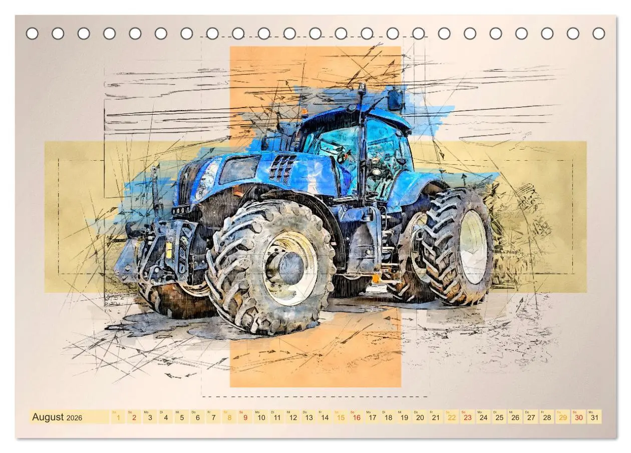 Bild: 9783457545652 | Traktoren - mein Kalender (Tischkalender 2026 DIN A5 quer),...