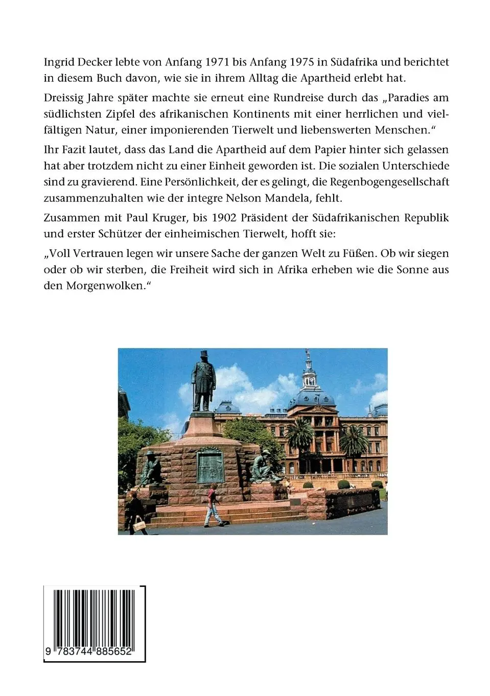Rückseite: 9783744885652 | Das ungerecht verteilte Paradies | Ingrid Decker | Taschenbuch | 2018