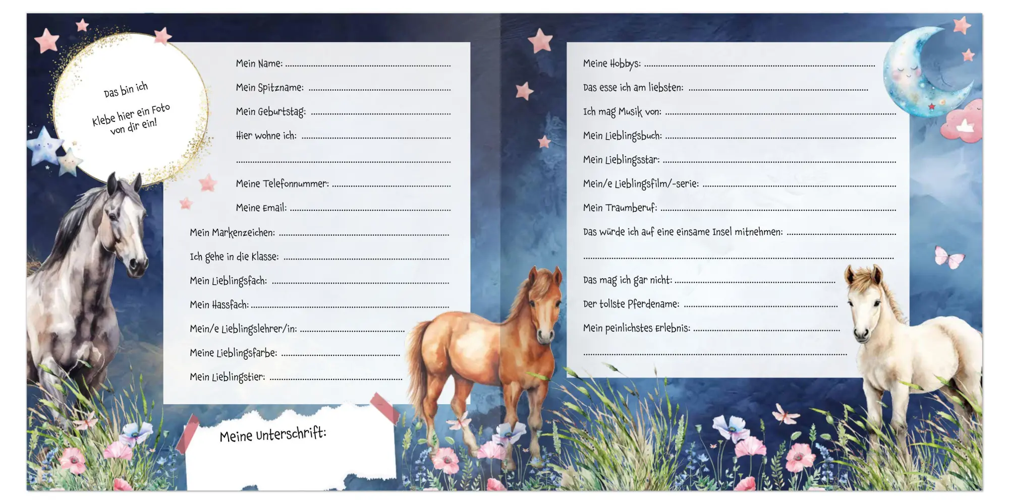 Bild: 9783780665652 | Meine Schulfreunde | Pferde - mit Metallic-Farbschnitt | Buch | 80 S.