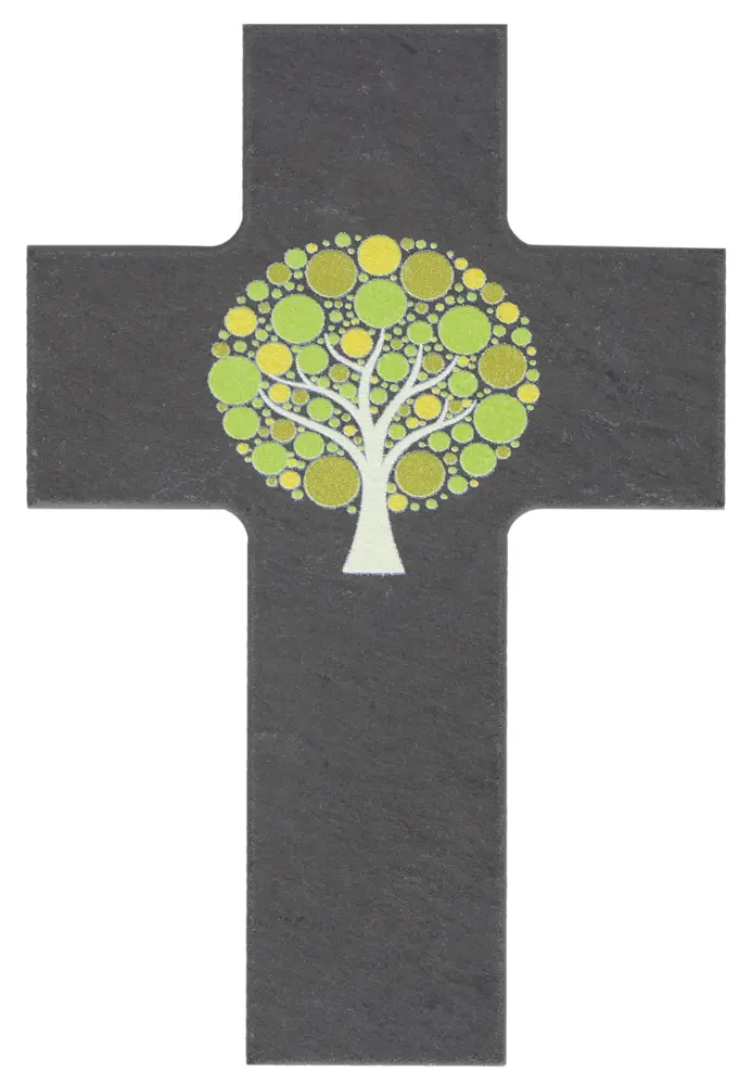 Schieferkreuz - Lebensbaum