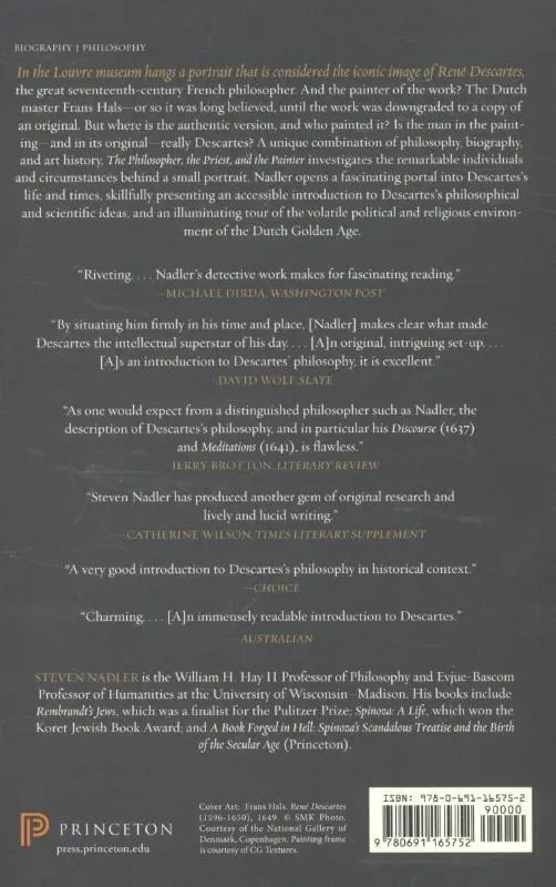 Rückseite: 9780691165752 | The Philosopher, the Priest, and the Painter | A Portrait of Descartes