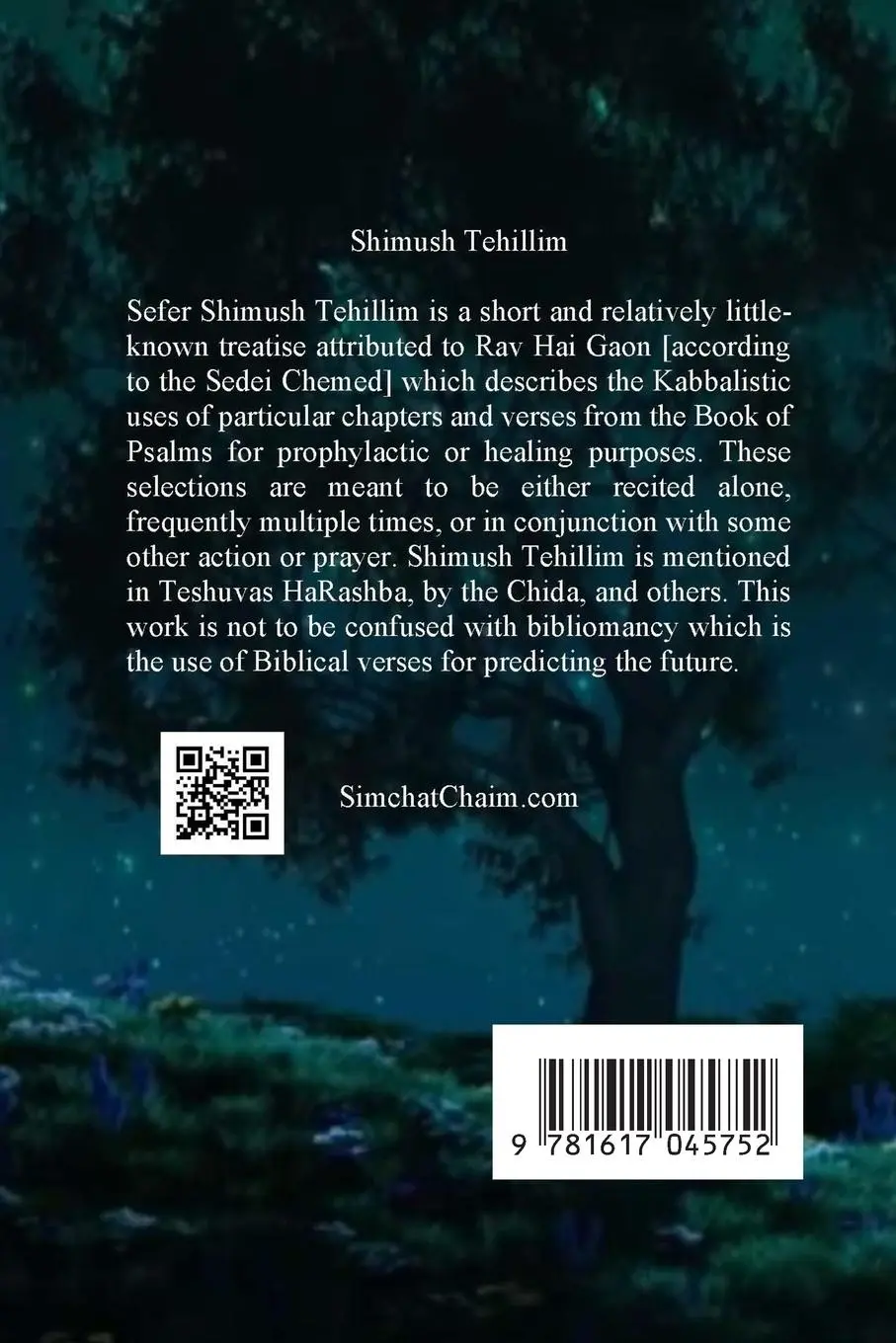 Rückseite: 9781617045752 | Tehillim - Book of Psalms With Shimush Tehillim | David King | Buch