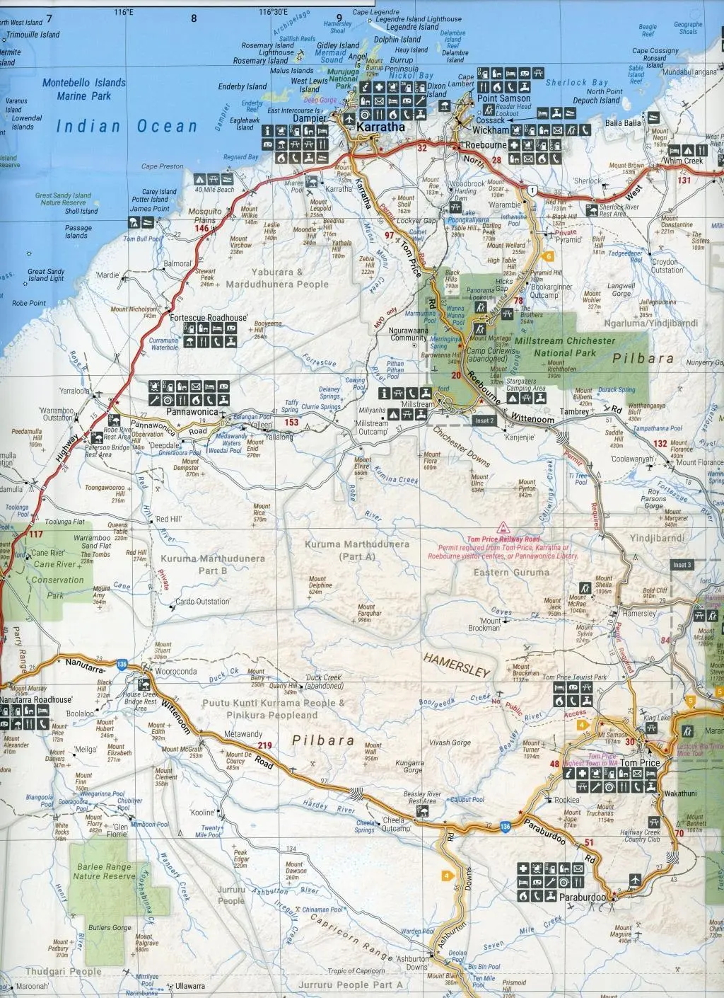 Bild: 9781925625752 | Pilbara &amp; Coral Coast Map | (Land-)Karte | Karte/Landkarte | Englisch