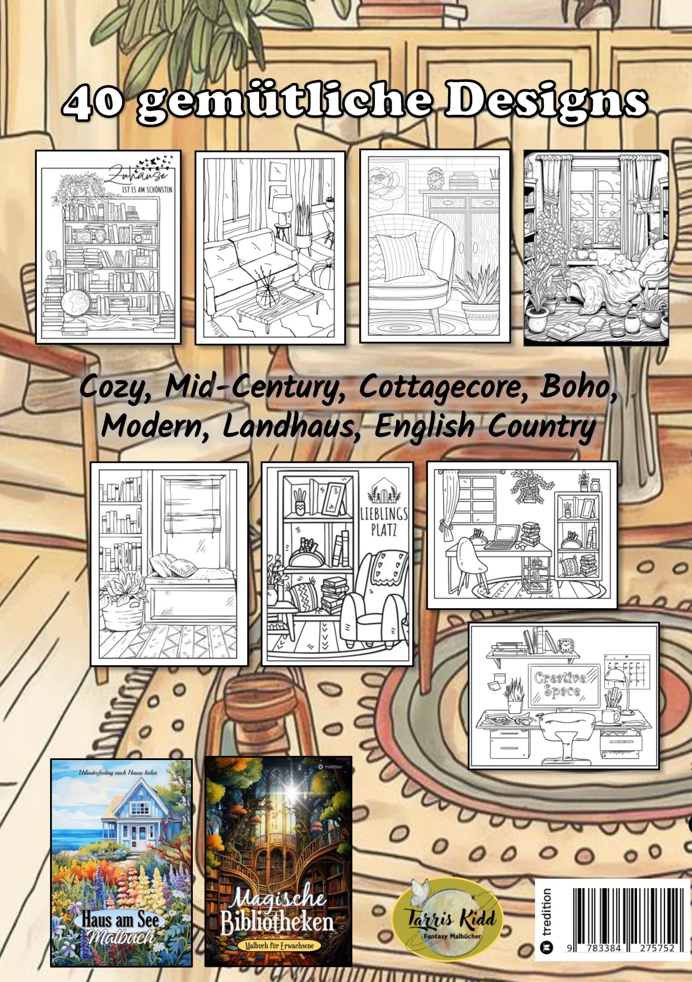 Rückseite: 9783384275752 | Malbuch für Erwachsene - Hygge Malbuch Cozy Home Entspannung -...