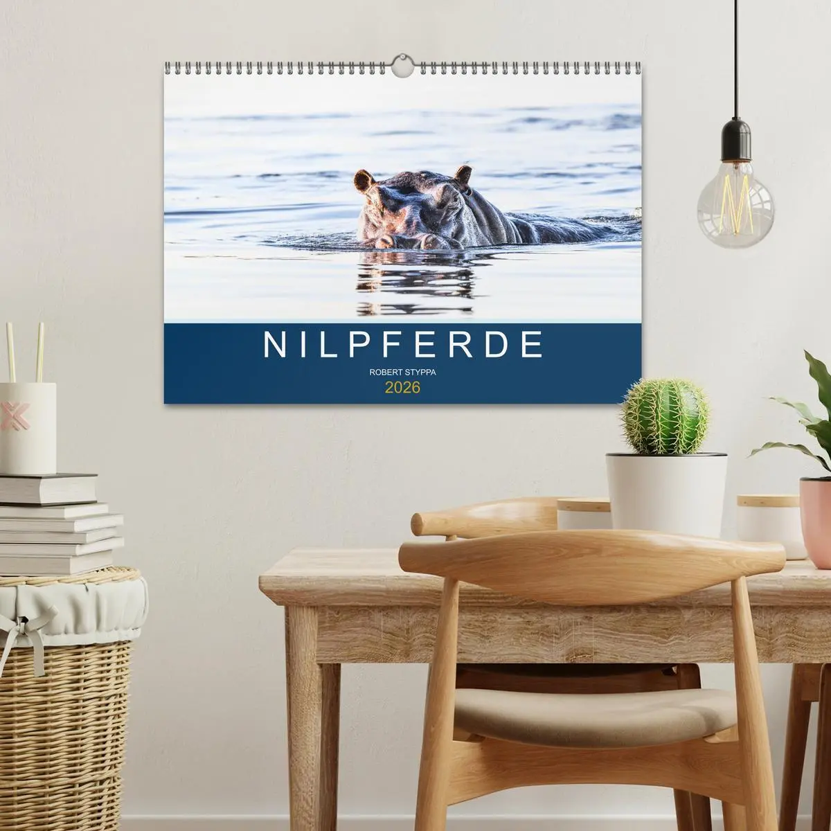 Bild: 9783457605752 | Nilpferde, Kolosse in Afrika (Wandkalender 2026 DIN A3 quer),...