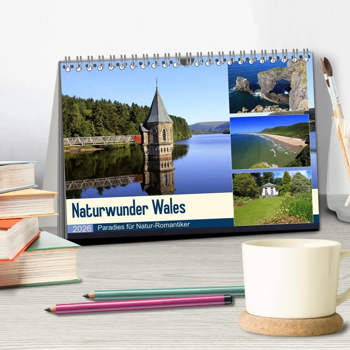 Bild: 9783457845752 | Naturwunder Wales (Tischkalender 2026 DIN A5 quer), CALVENDO...